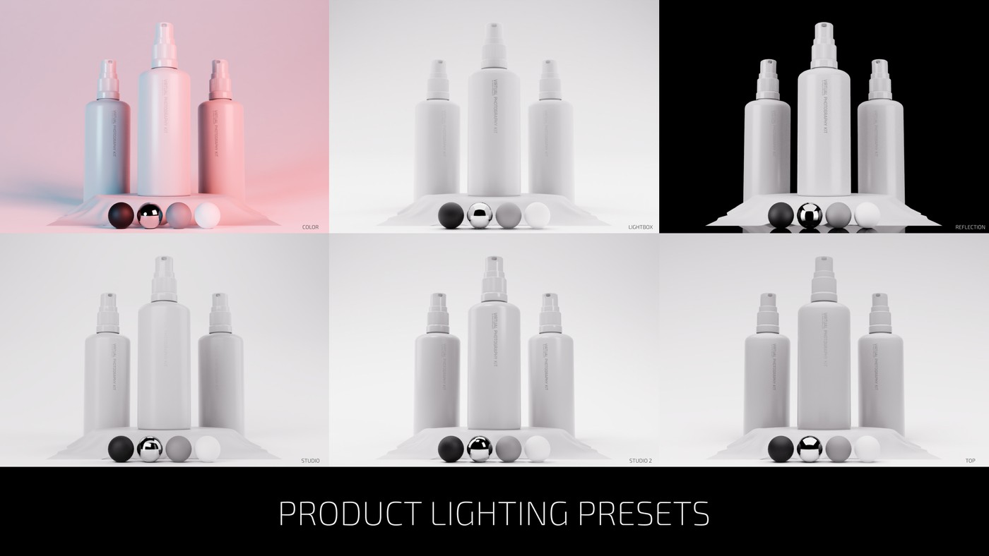 Products rendered in Unreal Engine.